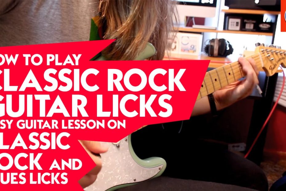How to Play Classic Rock Guitar Licks - Easy Guitar Lesson On Classic Rock and Blues Licks