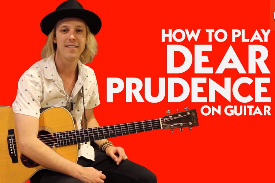 How to Play Dear Prudence On Guitar - Simple Dear Prudence Acoustic Guitar Lesson