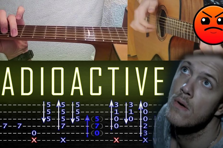 How to play 'Imagine Dragons - Radioactive' Guitar Tutorial [TABS] Fingerstyle
