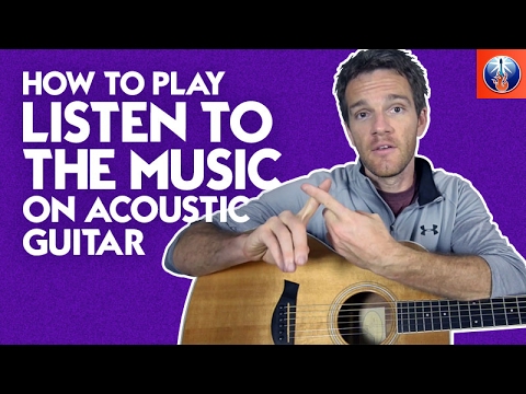 How to Play Listen to the Music on Acoustic Guitar - Doobie Brothers Song Lesson