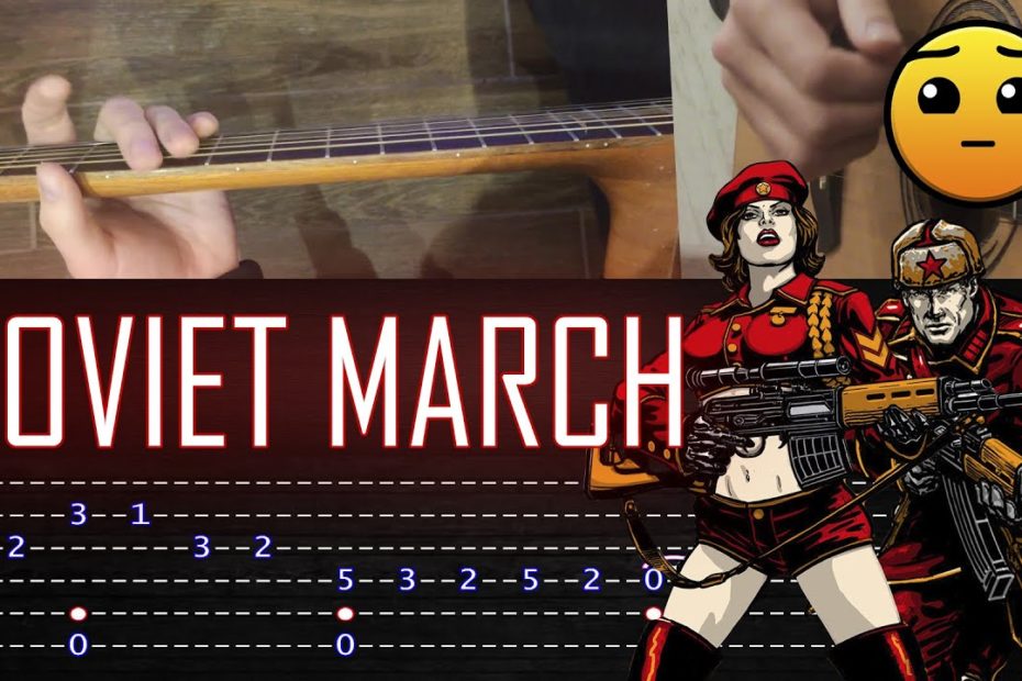 How to play 'Red Alert 3 theme - Soviet March' Guitar Tutorial [TABS] Fingerstyle