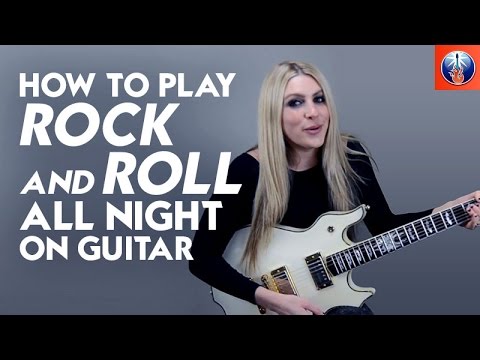 How to Play Rock and Roll all NIght on Guitar - KISS Song Lesson