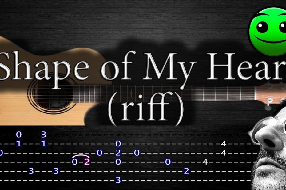 How to play 'Shape of My Heart (Riff)' Guitar Tutorial [TABS] Fingerstyle