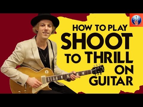 How to Play Shoot to Thrill on Guitar - AC DC Back in Black Lesson