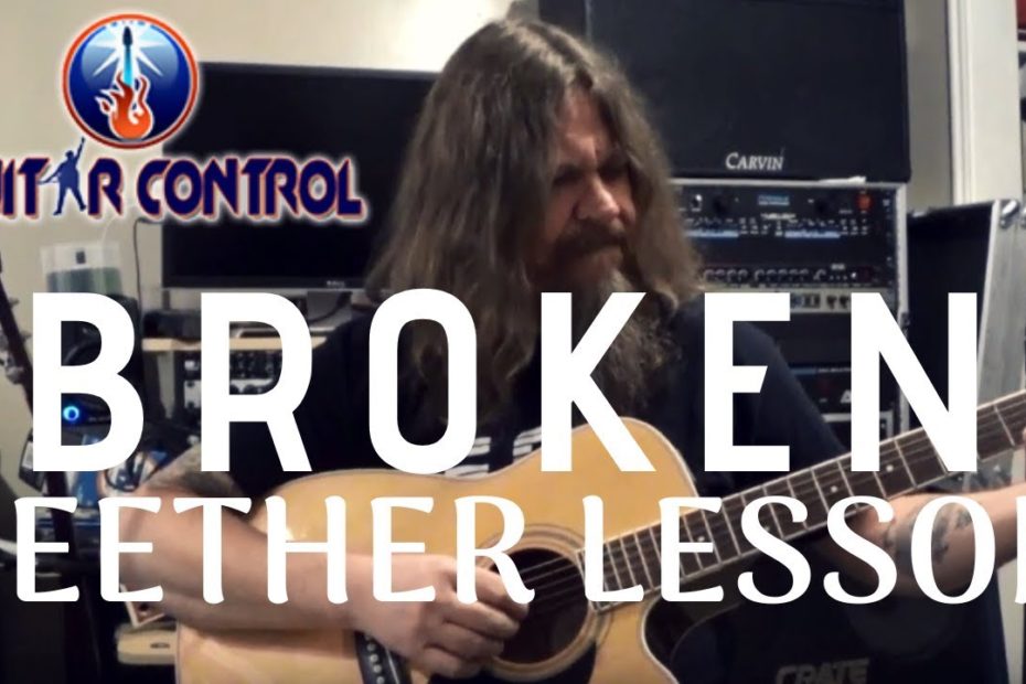 How To Play The Intro From "Broken" By Seether - Easy Acoustic Guitar Lesson For Beginners