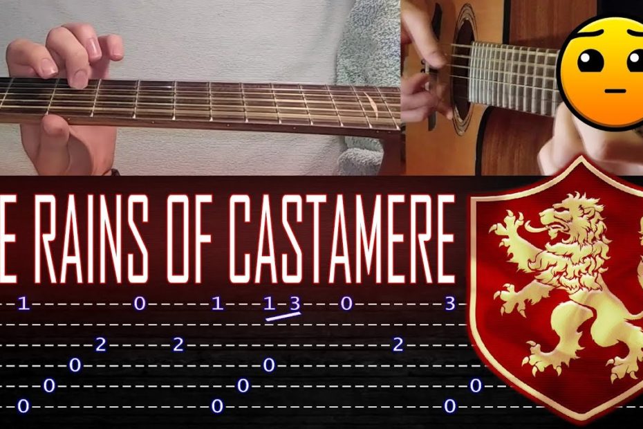 How to play 'The Rains of Castamere (Game of Thrones OST)' Guitar Tutorial [TABS] Fingerstyle