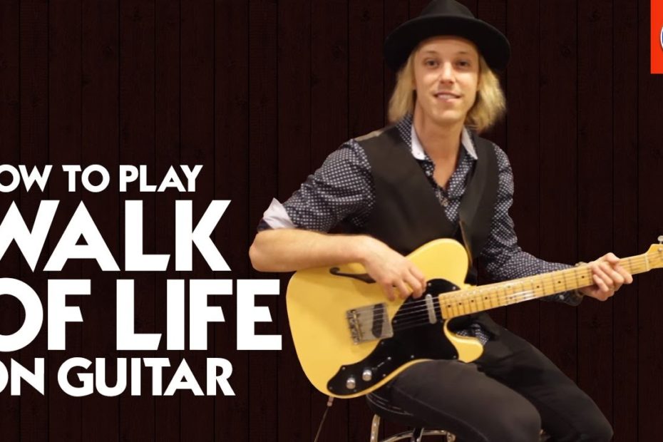 How to Play Walk of Life On Guitar - Dire Straits Walk of Life Lesson Guitar