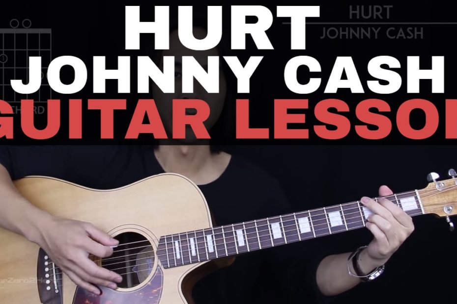 Hurt Guitar Tutorial - Johnny Cash Guitar Lesson   |Tabs + Easy Chords + Guitar Cover|