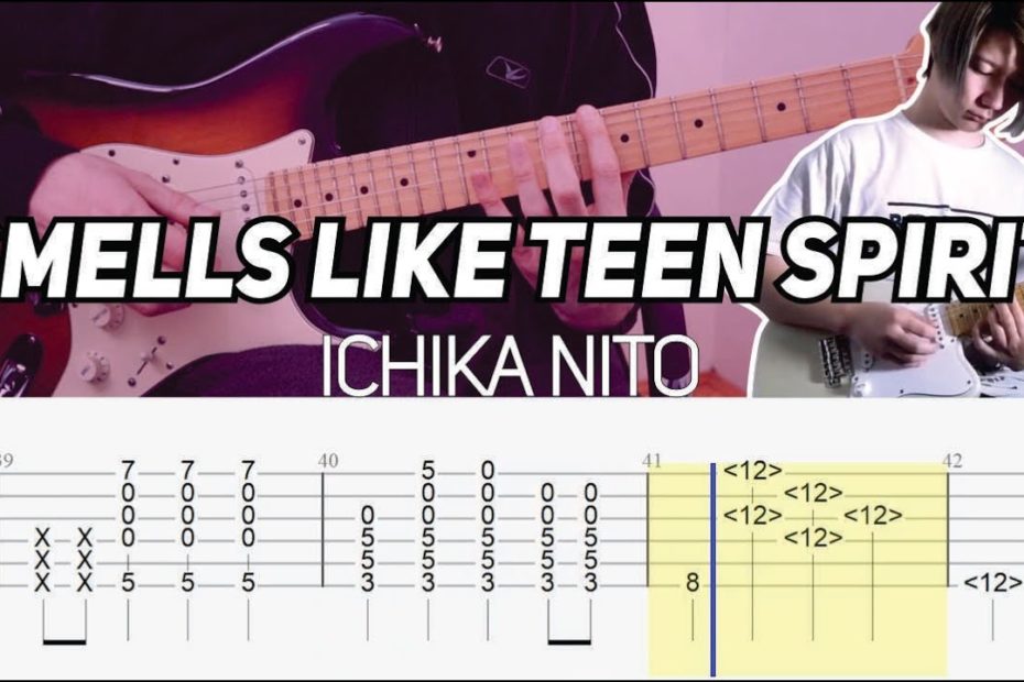 Ichika Nito - Smells Like Teen Spirit riff (Guitar lesson wih TAB)