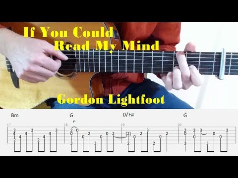 If You Could Read My Mind - Gordon Lightfoot - Fingerstyle guitar with tabs