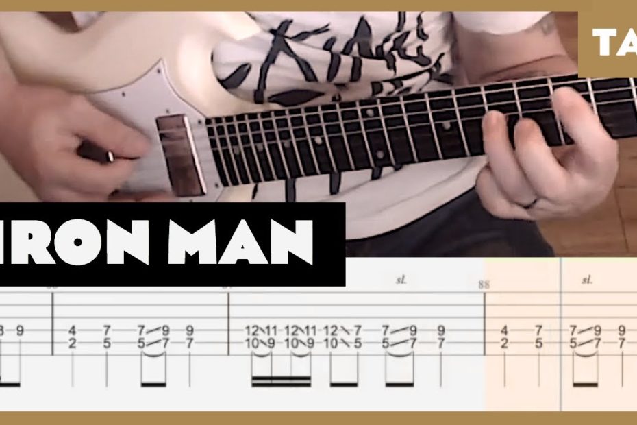 Iron Man Black Sabbath Cover | Guitar Tab | Lesson | Tutorial
