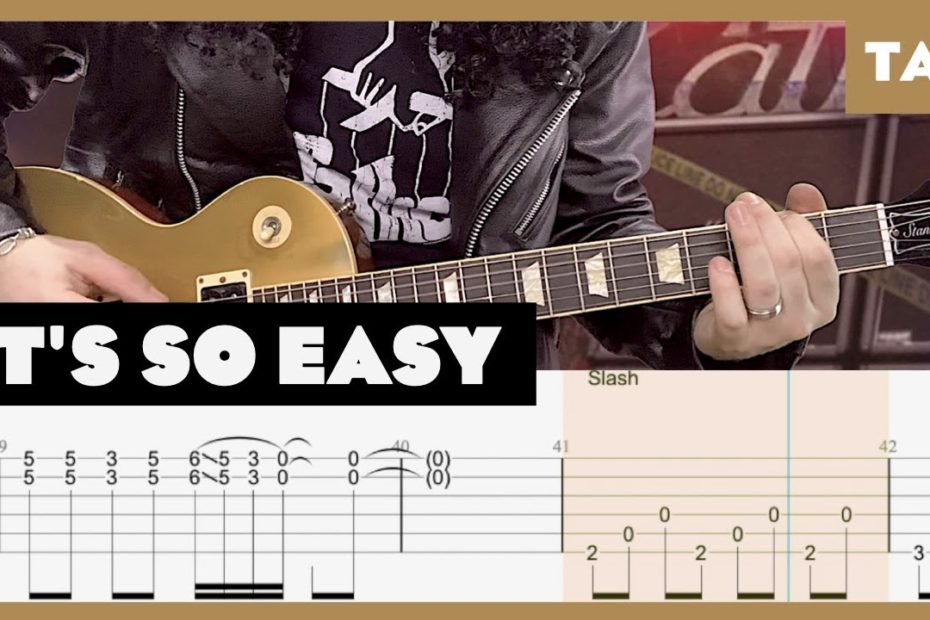 It’s So Easy Guns N’ Roses Cover | Guitar Tab | Lesson | Tutorial