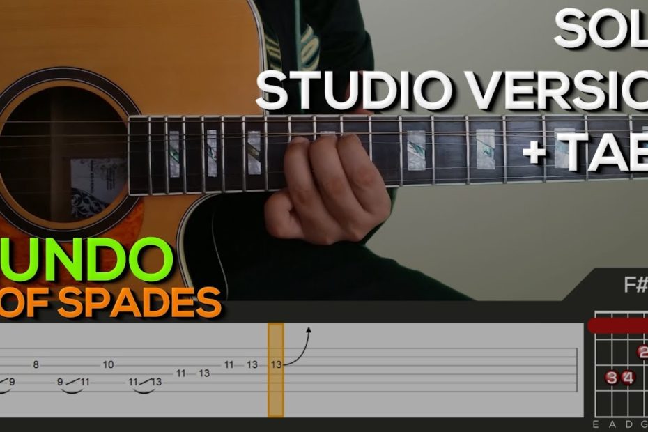 IV of Spades - Mundo SOLO [Studio Version] Guitar Tutorial with (TABS on SCREEN)
