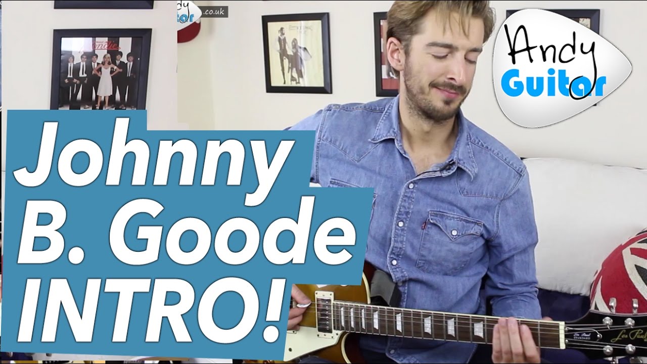 Johnny B. Goode INTRO Guitar Lesson - Chuck Berry/ Back To The Future ...