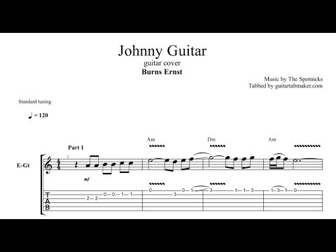 Johnny Guitar TAB - guitar instrumental tab - PDF - Guitar Pro