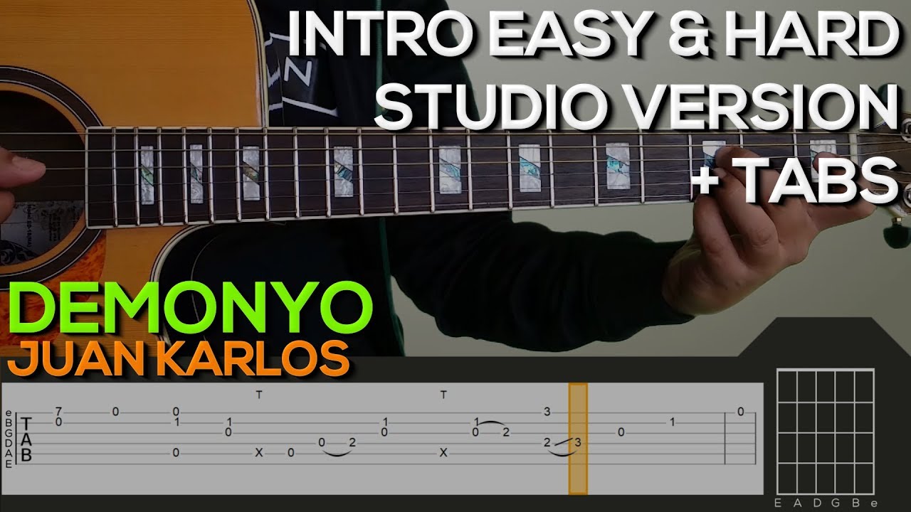 Juan Karlos Demonyo Guitar Tutorial [INTRO + TABS] Sipraman