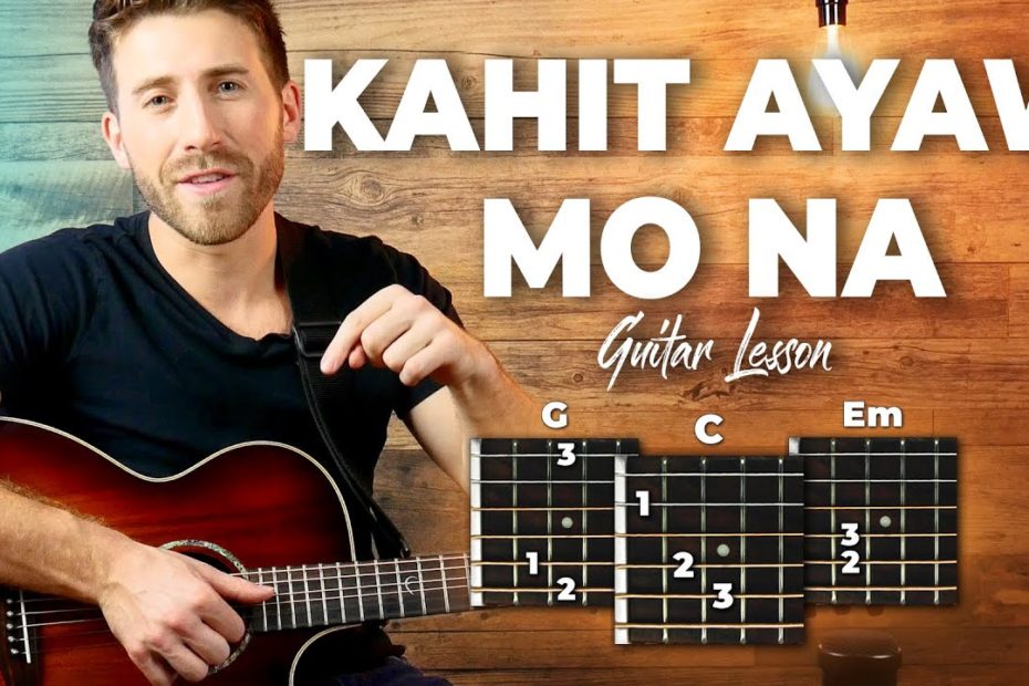 Kahit Ayaw Mo Na Guitar Tutorial (This Band) Easy Chords Guitar Lesson