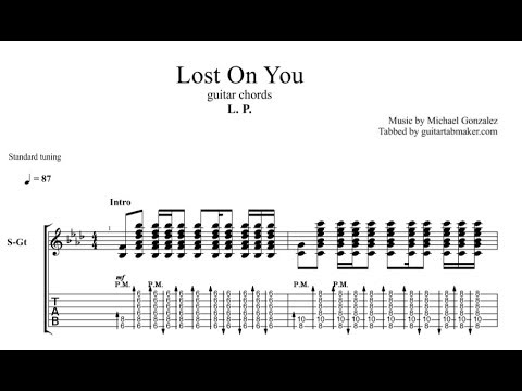 L.P. - Lost On You guitar chords - acoustic guitar TAB - PDF - Guitar Pro