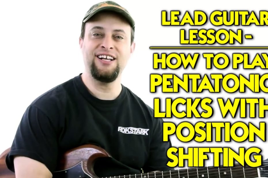 Lead Guitar Lesson - How to Play Pentatonic Licks with Position Shifting