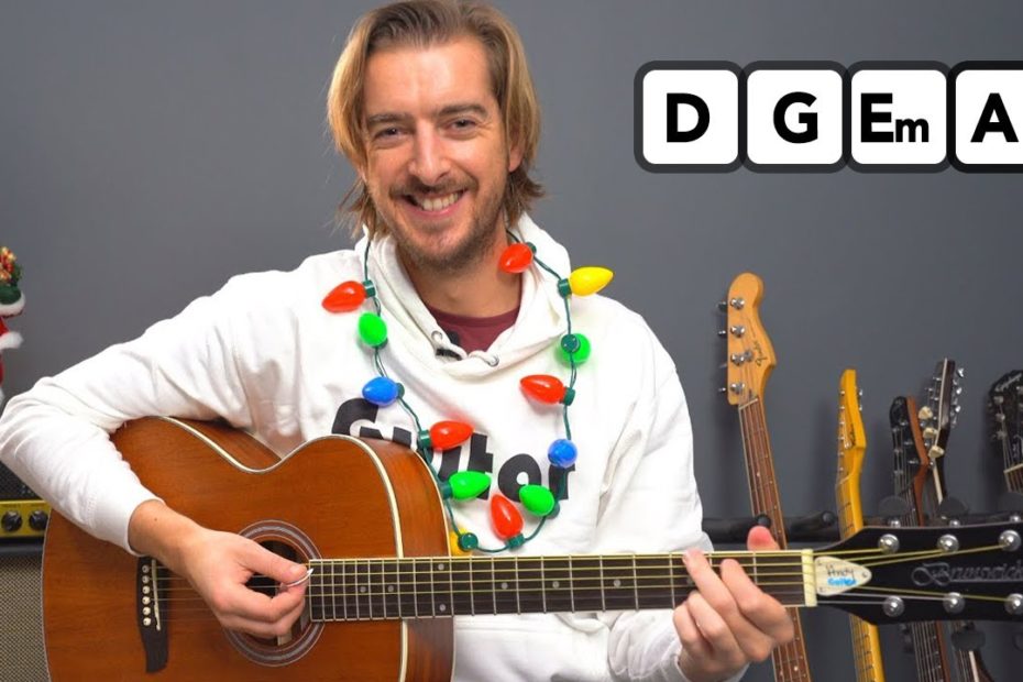 Learn "Deck The Halls" - Very Easy Christmas Song on Guitar