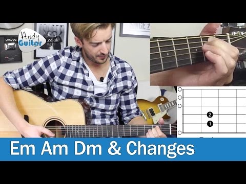 Learn Guitar: Minor Chords Em Am Dm (Level 4 01) Beginner Guitar Lessons