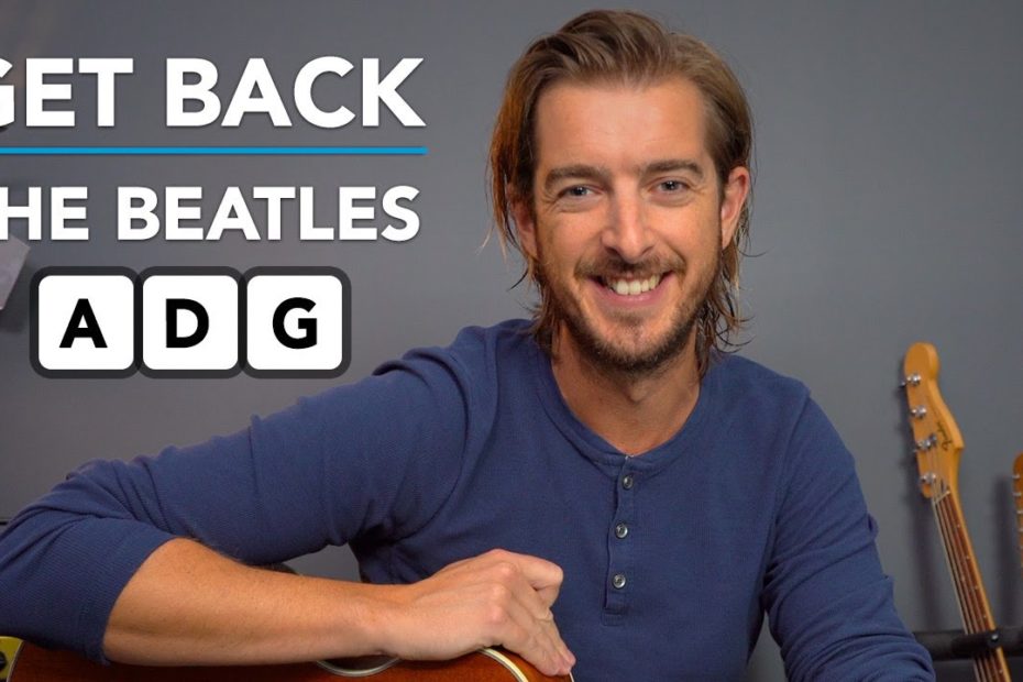 Learn to play "Get Back" in 10 MINUTES with 3 simple guitar chords