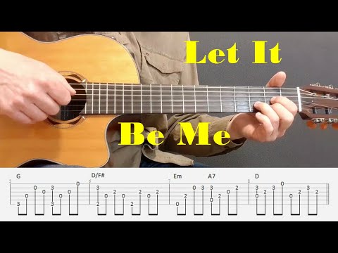 Let It Be Me - The Everly Brothers - Fingerstyle guitar with tabs