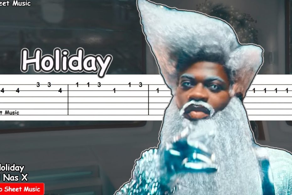 Lil Nas X - Holiday Guitar Tutorial | TAB