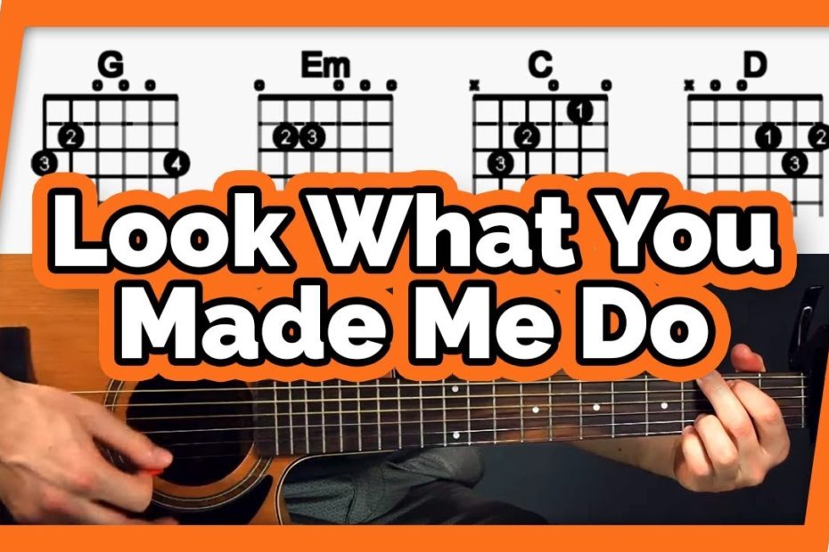 Look What You Made Me Do - Fast Guitar Tutorial (Lesson) - Easy for Beginners