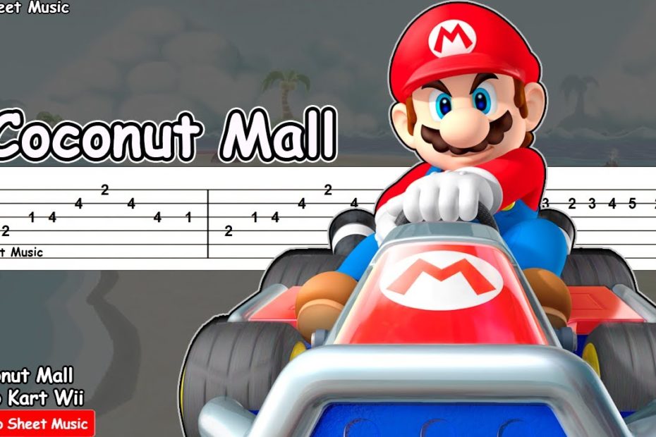 Mario Kart Wii - Coconut Mall Guitar Tutorial