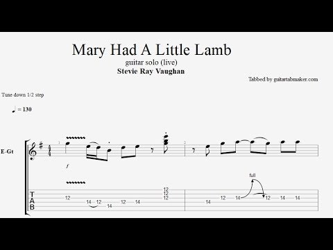 Mary Had A Little Lamb solo TAB - guitar solo tab - PDF - Guitar Pro