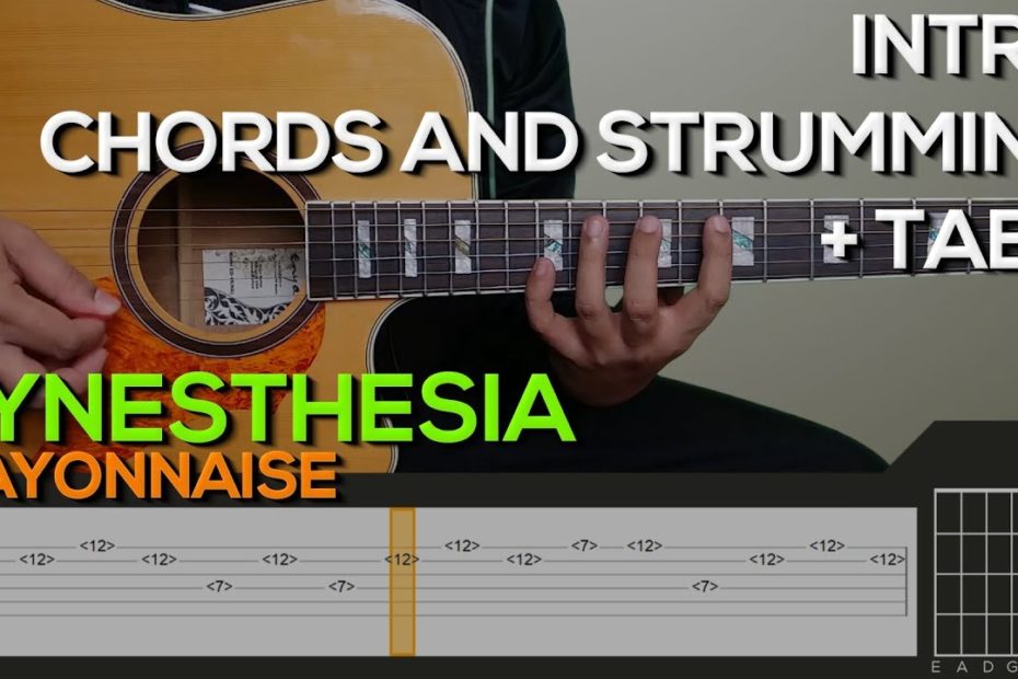 Mayonnaise - Synesthesia Guitar Tutorial [INTRO, CHORDS AND STRUMMING + TABS]