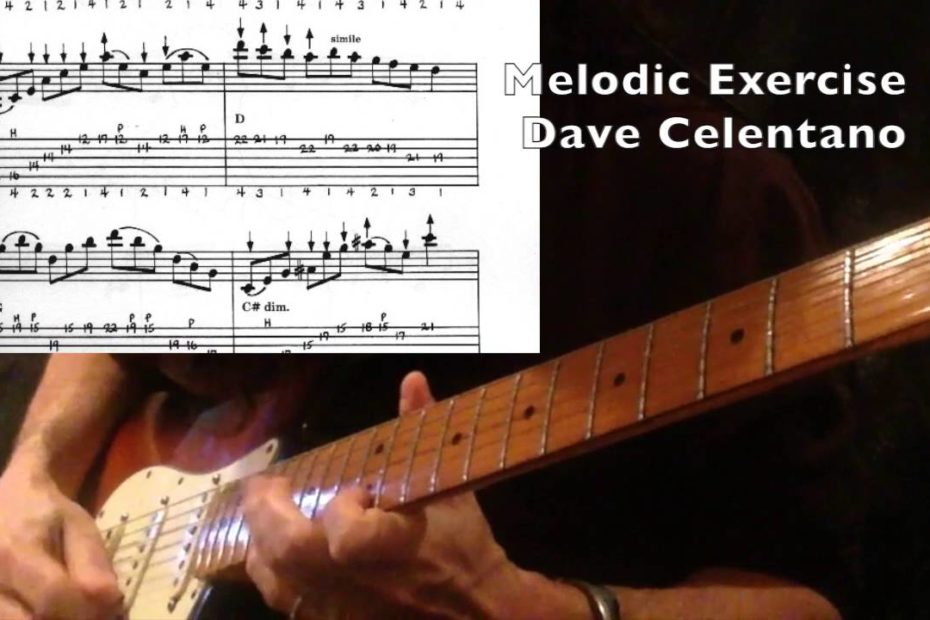 Melodic Exercise - Dave Celentano (Guitar Cover + tab)