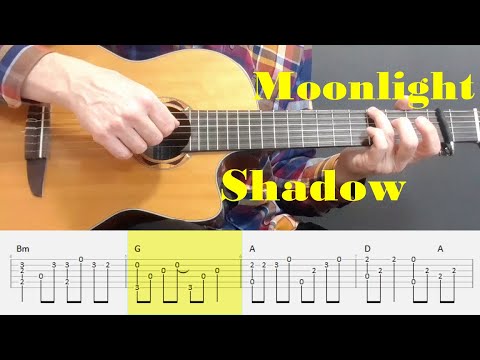 Moonlight Shadow - Mike Oldfield - Fingerstyle Guitar Tutorial Tab