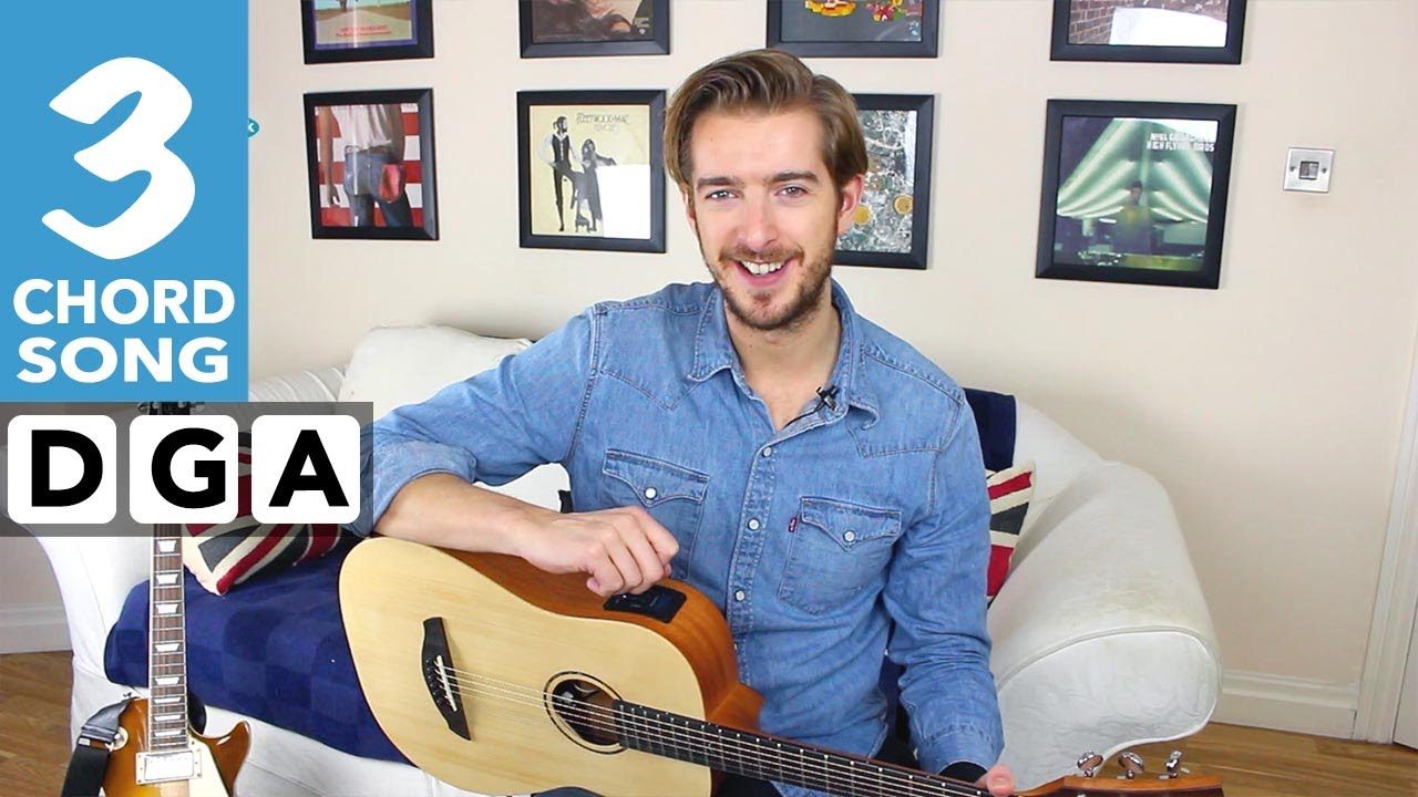 Mr Tambourine Man Guitar Lesson EASY 3 Chord Song Tutorial Byrds