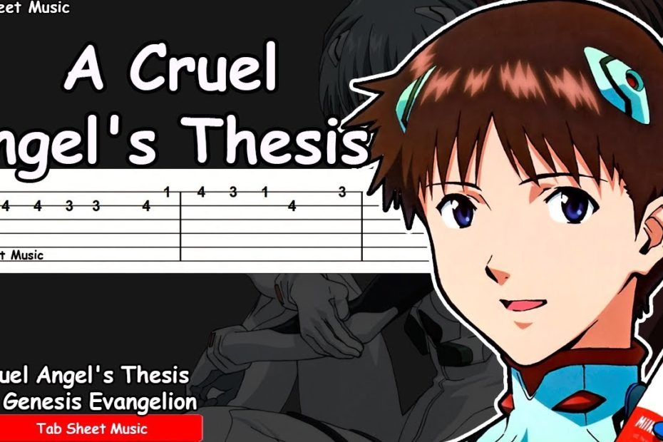 Neon Genesis Evangelion OP - A Cruel Angel's Thesis Guitar Tutorial