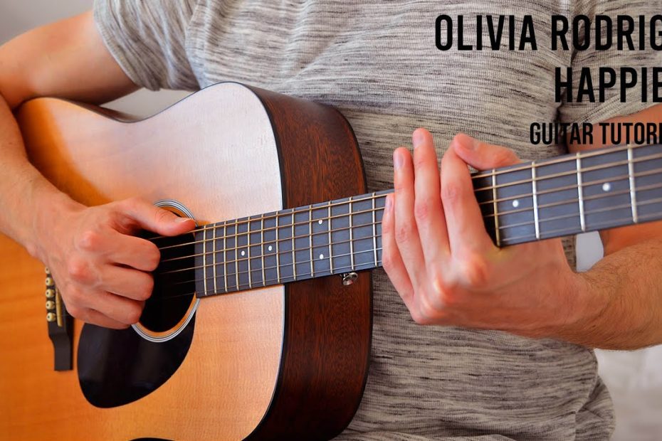 Olivia Rodrigo - happier EASY Guitar Tutorial With Chords / Lyrics