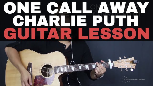 One Call Away Charlie Puth Guitar Tutorial Lesson Acoustic - Easy