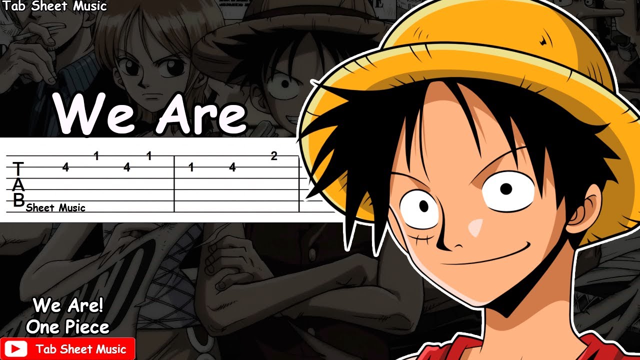 One Piece Op 1 We Are Guitar Tutorial Tab Sheet Music