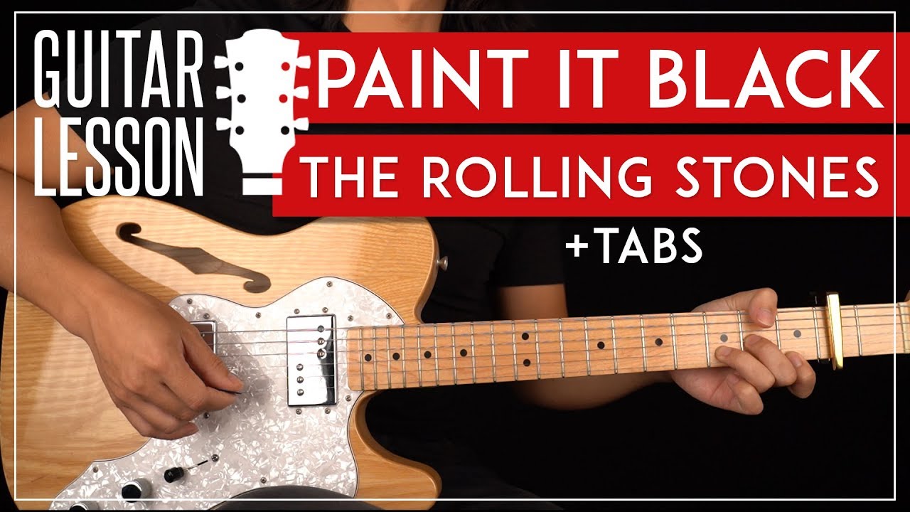paint it black guitar tutorial