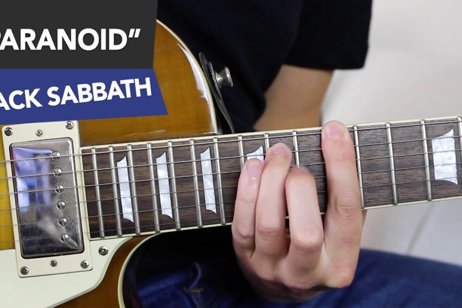 Paranoid Guitar Lesson - Black Sabbath Tutorial