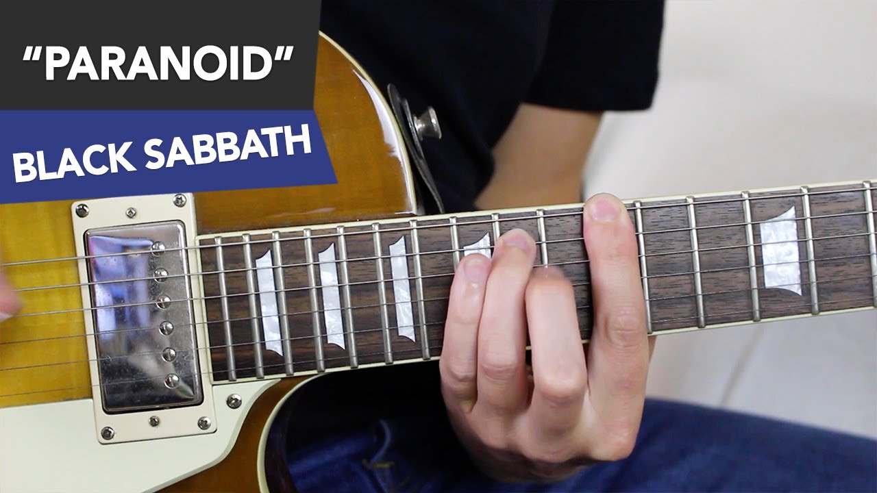 Paranoid Guitar Lesson Black Sabbath Tutorial Andy Guitar