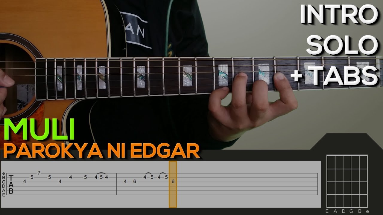 Parokya Ni Edgar Muli Guitar Tutorial [INTRO AND SOLO + TABS] Sipraman