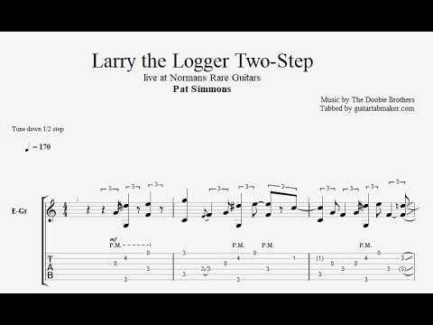 Pat Simmons - Larry the Logger Two-Step TAB (live at Norman's rare Guitars)