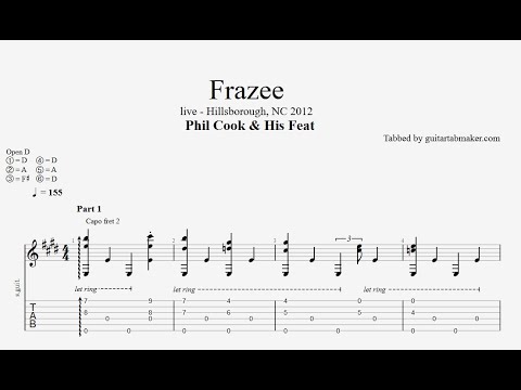 Phil Cook - Frazee TAB - fingerstyle guitar tabs (PDF + Guitar Pro)