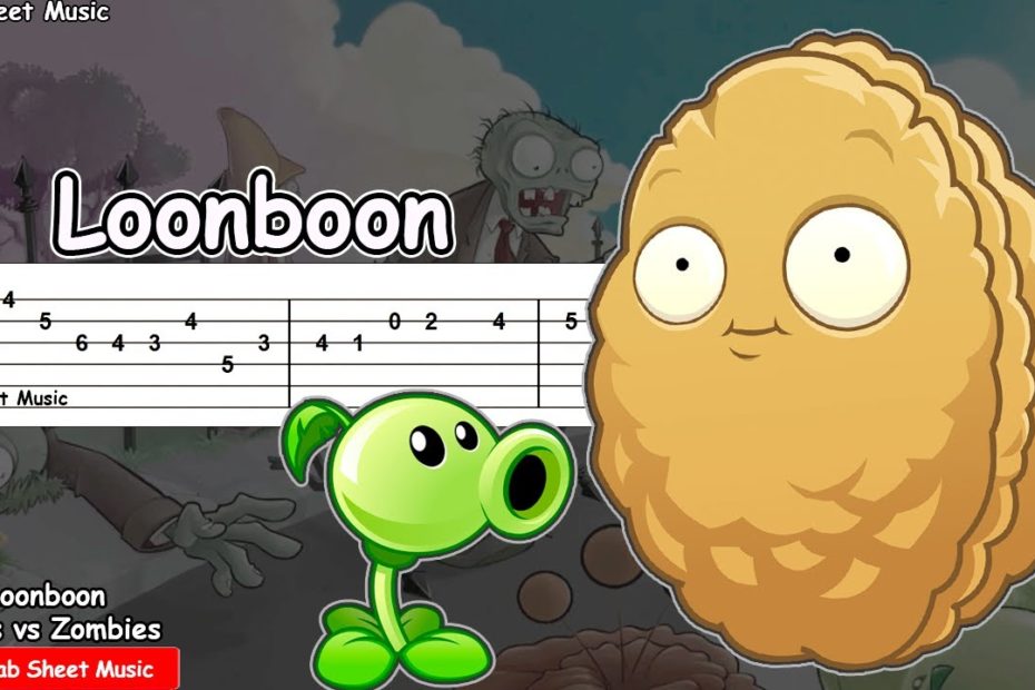 Plants vs Zombies - Loonboon Guitar Tutorial