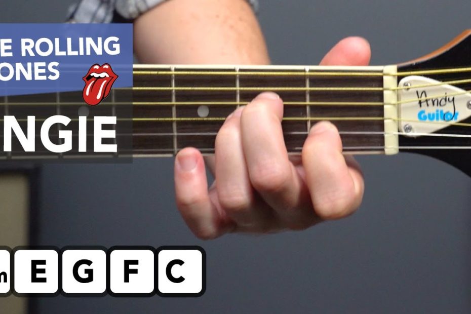 Play 'Angie' by The Rolling Stones with simple chords - acoustic guitar tutorial