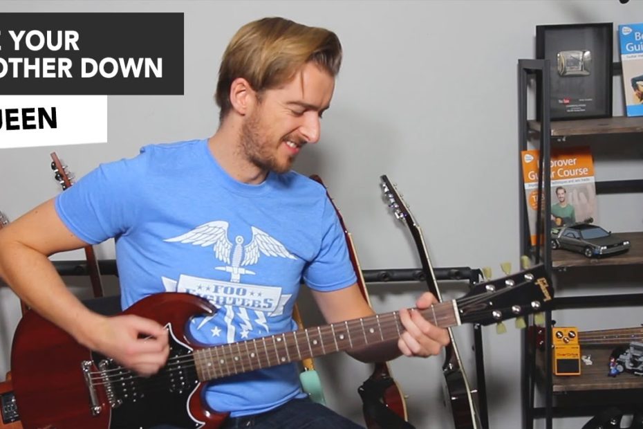Queen - Tie Your Mother Down Guitar Lesson Tutorial