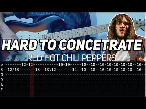 RHCP - Hard to concentrate (Guitar lesson with TAB)