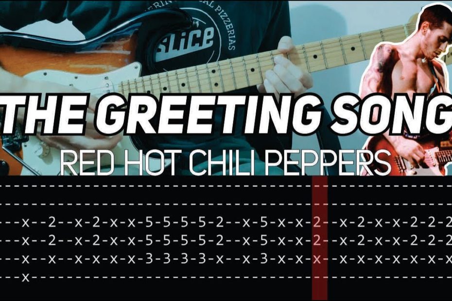 RHCP - The Greeting Song (Guitar lesson with TAB)